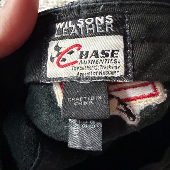 Wilsons Leather authentic vintage 90s NASCAR Dale Earnhardt Black Chase Cap adju - Picture 4 of 7